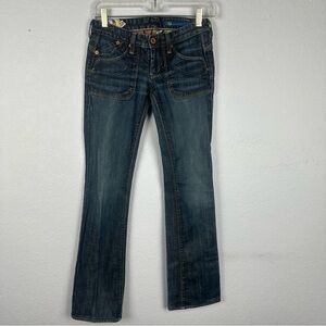 Adriano Goldshmied-AG Haden Low Rise Straight Leg Jeans 24R Distressed